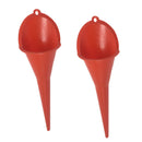 2x Plastic Long Stem Car Vehicle Motorbike Fuel Gasoline Petrol Fill Funnels