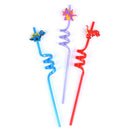 8pcs Dinosaur Plastic Drinking Straws Bar Straws for Kids Birthday Party De`3C