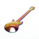 4PCS Guitar Shaped Stainless Steel Coffee Spoon Demitasse Spoons For Cake Spoo%!
