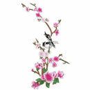 Flower Bird Venice Embroidered Trim Clothing Sewing Applique Pink