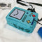 Fashion Women Mini Shoulder Bag Canvas Cartoon Robot Crossbody Bags Purse