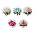 Upscale 6 Heads Artificial Hydrangea Simulation Flowers Bouquet Decor Pink