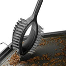 Stainless Steel Convenient 3-In-1 Multi-Purpose Grill Cleaning Brush With L