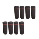 8Pcs fit Girth 9-18cm Hardwood Floor Slider/Chair Leg Socks ~Brown