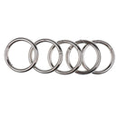 10PCS ROUND CARABINER CAMPING SPRING SNAP CLIP HOOK CLASP KEYCHAIN KEY RING 49MM