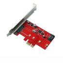 1X(M.2 Pci-E Ssd To Pci-E 3.0 X1 And M.2 Sata Ssd To Sata Iii Adapter Card