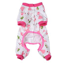 Dog Puppy Shirt Clothes Jumpsuit Pet Apparel Cat Pajamas Costume Pink S
