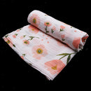 2Pcs Muslin Baby Swaddling Blanket Newborn Infant Cotton Swaddle Towel