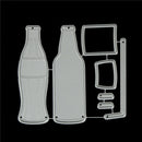 7pcs Cola Bottle Metal Cutting Dies For DIY Scrapbooking Album Paper Cards FT