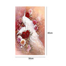 Wall Gift Hotel 5D DIY Diamond Painting Set Canvas White Peacock Home Decor
