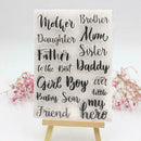 Happy Letter Transparent Silicone Clear Stamp DIY Scrapbook Embossing Card Word