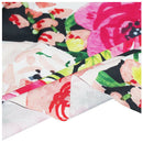 7x5ft photography backdrops Black and white stripe watercolor pink flower b P3D6