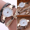 Fashion Luxury Rhinestone Bracelet Women Top Quartz Casual Watch Black  A