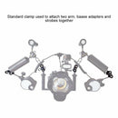 Puluz Dual Aluminum Alloy Ball Clamp For Underwater Camera Arm System