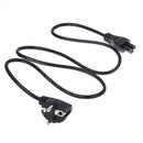 1M EU 3 Prong 2 Pin AC Laptop Power Cord Adapter Cable Black