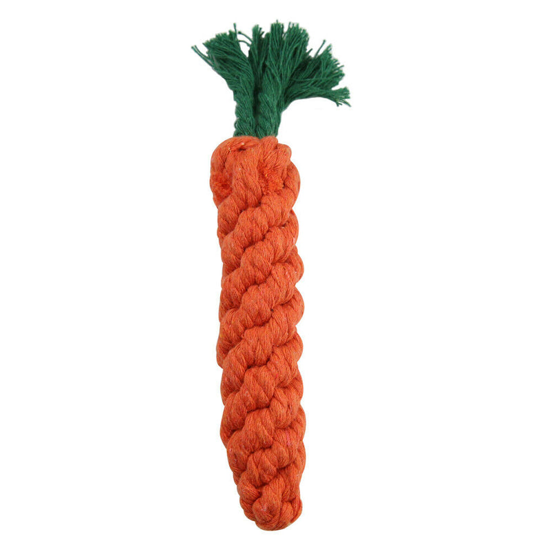 Chew Toys Braided Cotton Rope Carrot Durable Dog Teeth Cleaning For Pet Bite  TE