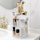 360-Degree Rotating Makeup Organizer, Adjustable Multi-Function Cosmetic St