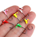 50pcs Mini Jigging Head Lead Big Eye CrankBait Hook Lure Fishing Tackle Hooks