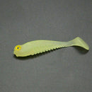10pcs/lot Bait Fishing Lure Luminous Smell Jig Hook Clam Worm 50mm/1.2g-AU V6L5