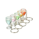 1XFake Wineglass Key Chain Keyring Creative Gift Decoration Lanyard Keychain new