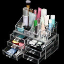 Acrylic Clear Makeup Organiser Cosmetic Jewellery Drawer Case Box Storage S5L1