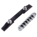 Chrome Guitar Bridge Roller Saddle Metal Rosewood Adjustable