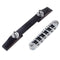 Chrome Guitar Bridge Roller Saddle Metal Rosewood Adjustable
