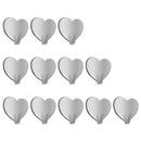 12 Pack Adhesive Hooks, Heart Shape Seamless Sticky Hooks, Heavy Duty Stain W9E3