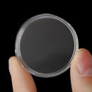 100Pcs 21mm Round Clear Plastic Coin Holder Capsules Box Storage Clear Roun N1N2