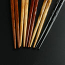 5 Pairs Japanese-style Handmade Reusable Natural Wooden Chopsticks kitchen  R7I9