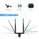 Wireless Usb Wifi Adapter, 1200Mbps Dual Band 2.4Ghz/300Mbps 5Ghz/867Mbps D E6Z4