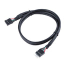 50cm USB 2.0 9 Pin Male to 9 Pin Female Adapter Extension Cable Cord Wire