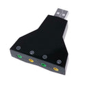 USB Port PC Universal Dual Channels Analog 7.1CH Sound Card Audio Adapter