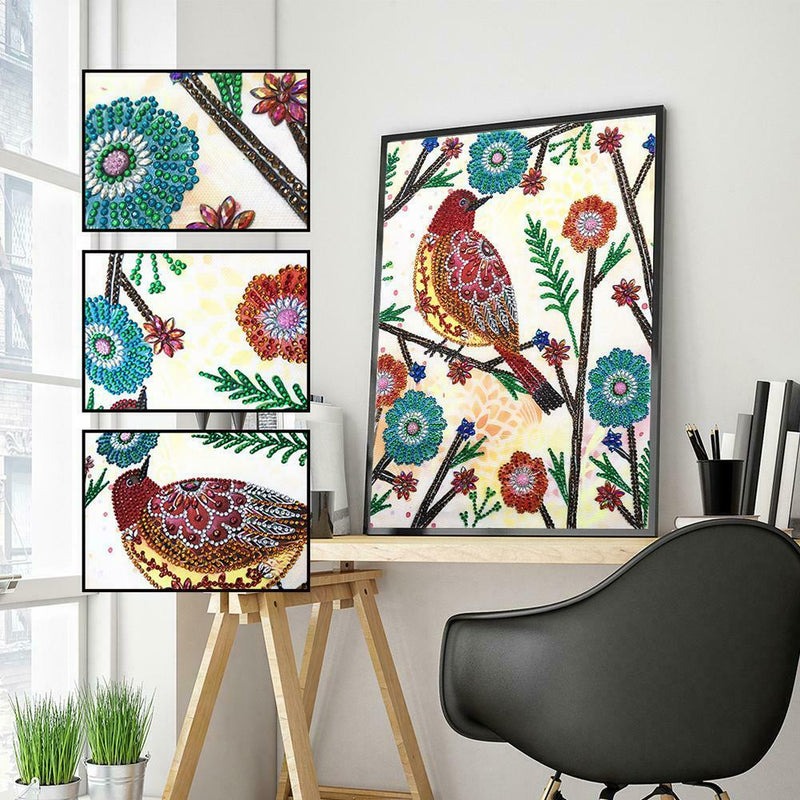 5D DIY Special Shaped Diamond Painting Bird Cross Stitch Mosaic Craft Kits