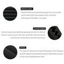 1X(Wedge Acoustic Foam With Adhesive Tape 8 Pcs Soundproof Panels,Silencing