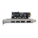 4 Port PCI-E to USB 3.0 Expansion Card, USB3.0 Express Card Compatible Windows