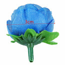 50 artificial roses, 3 cm tall, wedding decoration, navy blue G7W6