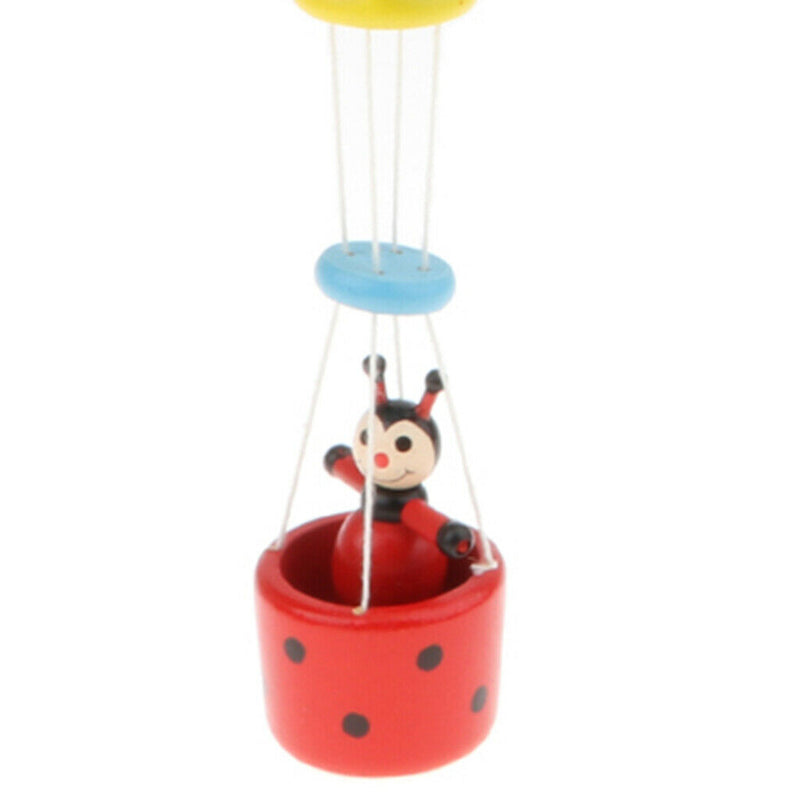 Wooden Hot Air Balloon Animal Ornament For Crib Window Home Decor Gift