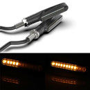 2X Motorcycle Turn Signal Light LED Flowing Water Amber  Indicator Flashers   Hn