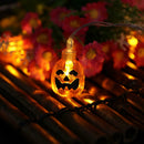 20pcs LED Lamps Halloween Ghost Pumpkin String Lights for Party Bar Decor A