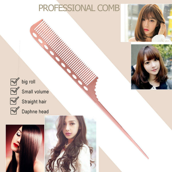 Pro Double Side Pin Tail Hair Edge Comb Hairdressing Styling Brush (02)