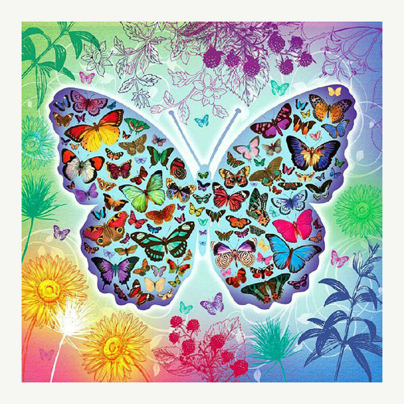 5D DIY Full Drill Diamond Painting Butterfly Embroidery Mosaic Craft Kit