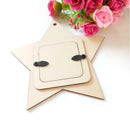10pcs Wooden Photo Frame Pendant Picture Frame Wall Art Wedding Home Decor