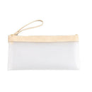 1Pc New Stationery Creative Transparent Scrub Pencil Bag Korean Student Pen