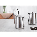 1L Stainless Coffee Pitcher Milk Frothing Jug Kitchen Craft DIY with Lid