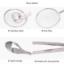 Stainless Steel Filter Spoon With Clip Oil-Frying Salad BBQ filter D3N3