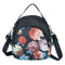 Print Shoulder Messenger Handbags Nylon Women Small Crossbody Bags (Rose)