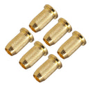 6Pcs Strings Through Body Mounting Ferrules for Electric Guitar