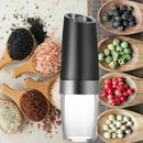 Premium Gravity Electric Salt and Pepper Grinder Set of 2 Battery Powered S