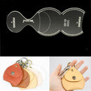 1 Piece Cute Key Chain Bags Coin Purse Quilting Template DIY Patchwork Tool